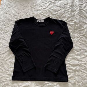 Comme des Garcons Black Shirt with Play Logo